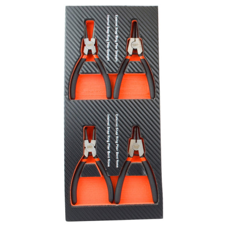 Module mousse 4 pinces circlip pour servante d'atelier