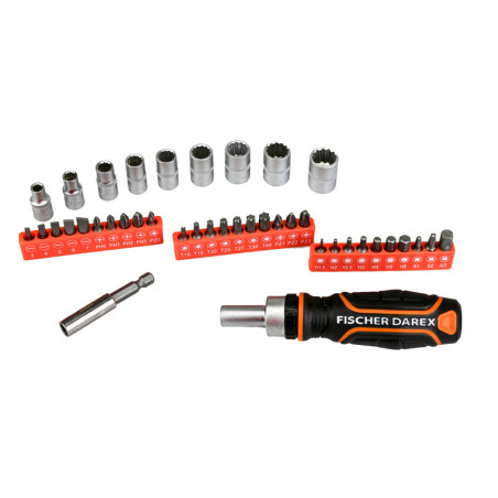 Coffret de serrage 1/4" 41 pièces