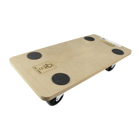 Plateau roulant 4 roues avec poignée – Charge 150 kg