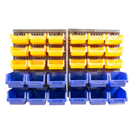 Kit rangement mural  30 bacs pvc