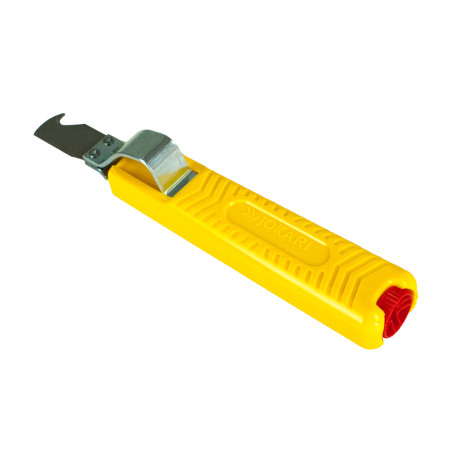 Couteau et dénude câble Jokari pour câbles ronds 8-28mm