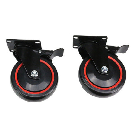 JEU DE 2 ROUES AVEC FREINS NOIRES ET ROUGES