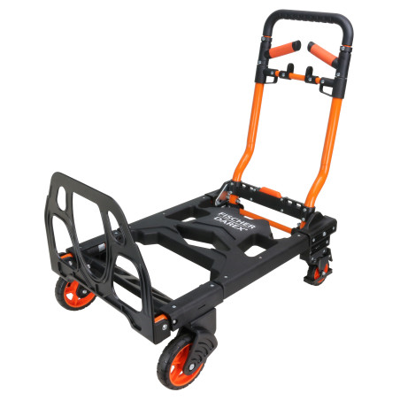 Diable / Chariot pliant 2 en 1 – 4 roues - 70/150 kg