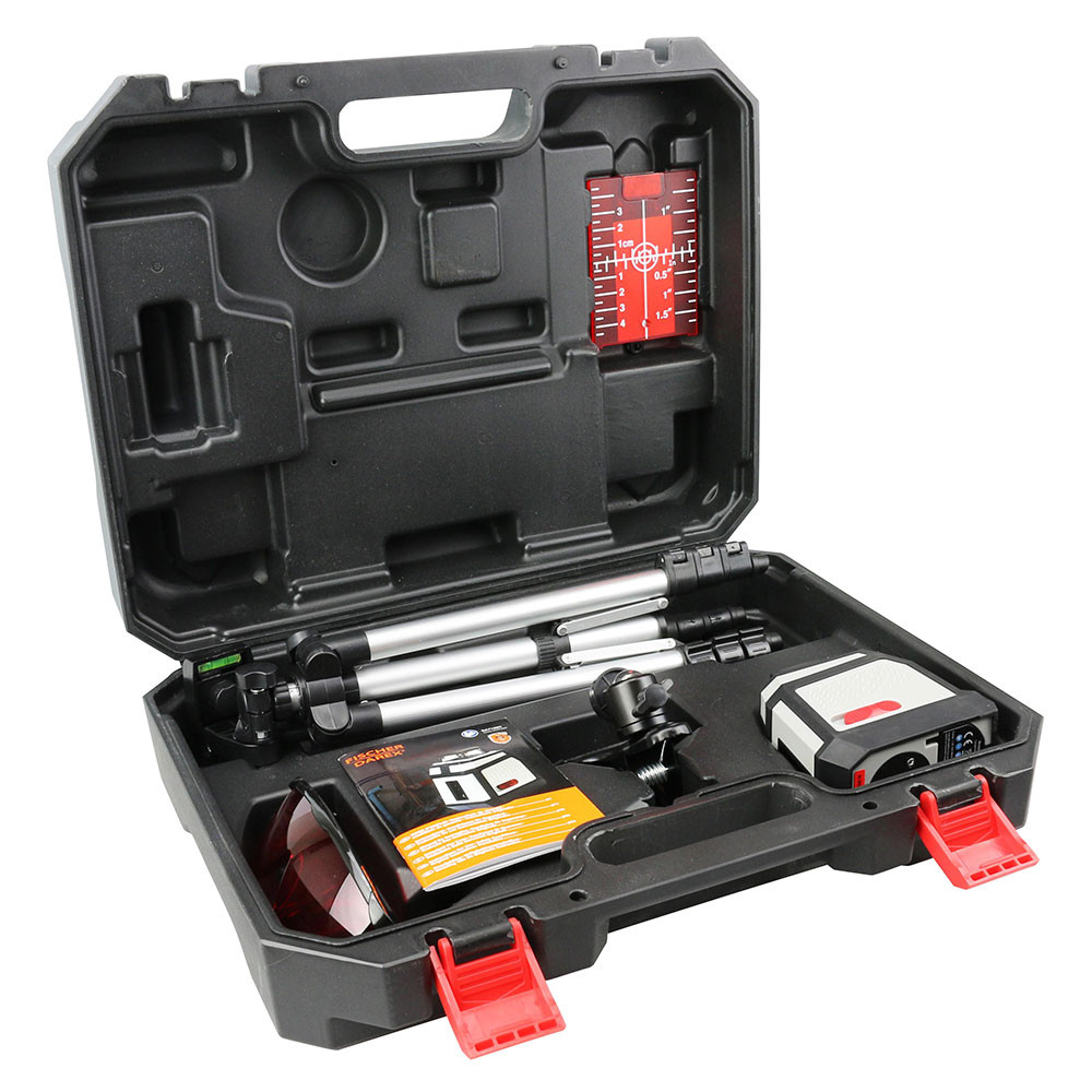 Niveau laser rechargeable avec ligne transversale auto-nivelante et