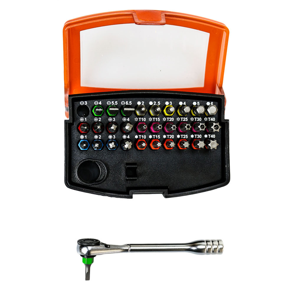 COFFRET MINI CLE A CLIQUET + 30 EMBOUTS