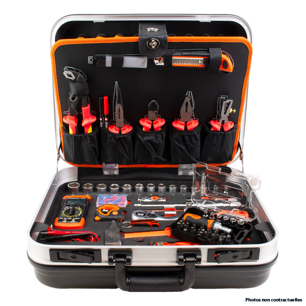 Sélection électricien 101 outils - boîte à outils textile